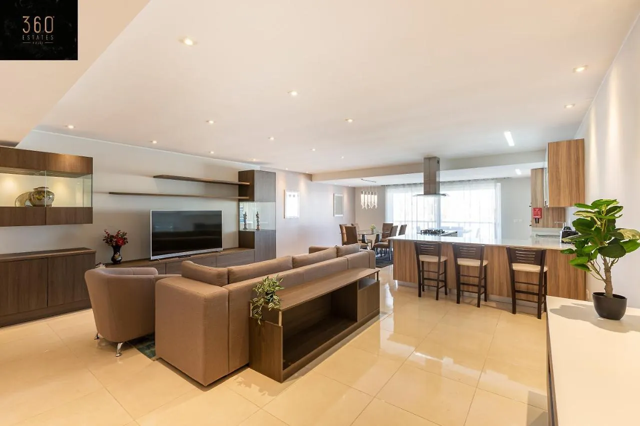 Seafront, Designer Apt With Private Terrace & Wifi By 360 Estates Pieta Apartment