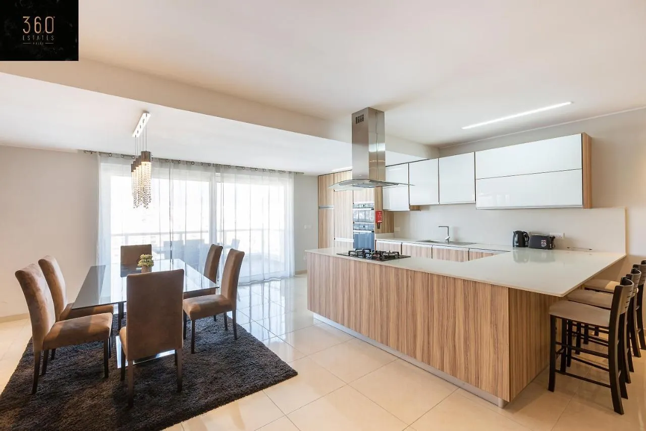Seafront, Designer Apt With Private Terrace & Wifi By 360 Estates Pieta